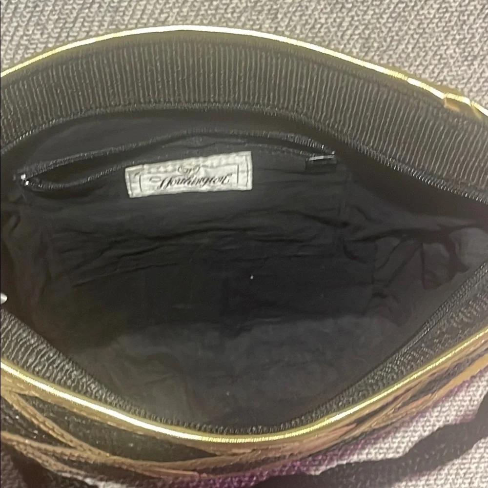 Worthington Black and Gold Geometric Shoulder Bag - Picture 11 of 14